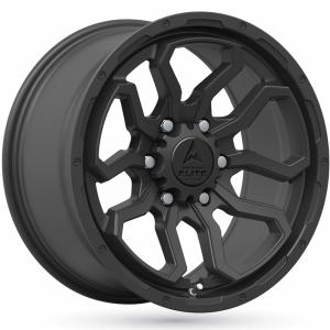 American Elite Spartan AEW Matt Black 8x17 6/130 ET38 B84.1