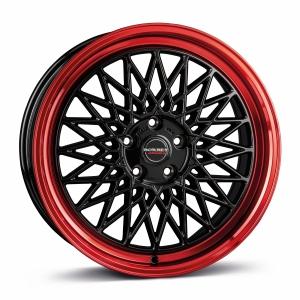 BORBET B Black Rim Red 7x17 4/100 ET38 B64