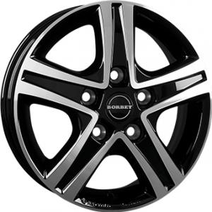 BORBET CWD Gloss Black  Polished - 6/16 5/118 ET68 B71.1