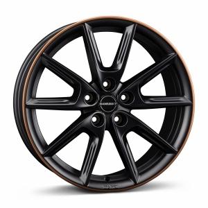 BORBET LX18 Black Matt Rim Copper - 8/18 5/112 ET40 B66.6
