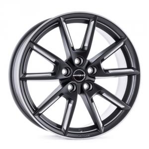 BORBET LX19 Black Matt Silver Spoke Rim 8x19 5/112 ET50 B66.5