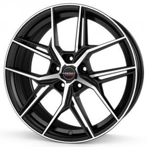 BORBET QX Black Polished Matt 8.5x20 5/112 ET45 B66.5