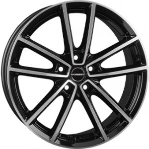 BORBET W Gloss Black  Polished - 8/18 5/112 ET44 B66.5