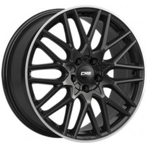 CMS C25 Gloss Black  Polished lip 7.5x18 5/112 ET47 B57.1