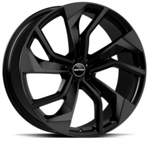 GMP Rebel Glossy Black - 9.5/22 5/130 ET60 B71.6