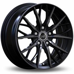 INFINY Spike Bright Black Machined Face Black Lip 8x18 5/100 ET42 B73.1