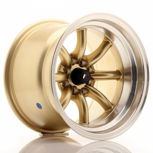 Japan Racing JR19 Gold Machined LIP 8x15 4/100 ET0 B73.1