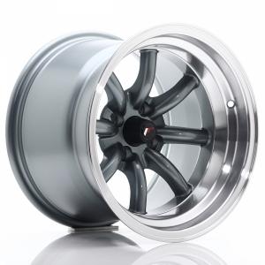 Japan Racing JR19 Gun Metal Machined LIP - 8/14 4/100 B73.1