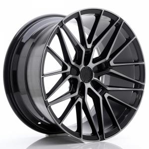 Japan Racing JR38 Black Machined Face BRUSHED - 8.5/19 5/120 ET35 B72.6