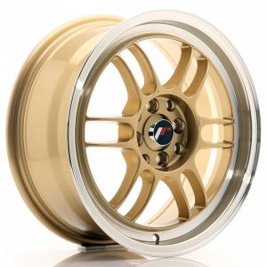 Japan Racing JR7 Gold Machined LIP - 7/16 4/100 ET38 B73.1