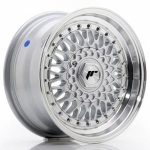 Japan Racing JR9 Silver Machined LIP With Rivet Silver - 8.5/17 5/112 ET20 B74.1