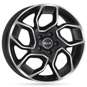 MAK Express Black Machined Face 7x17 5/118 ET45 B71
