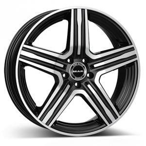 MAK Lewis Black Polished 9x21 5/112 ET31 B66.6
