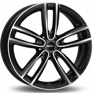 MAK Oxford Black Machined Face - 7/18 5/112 ET54 B66.6