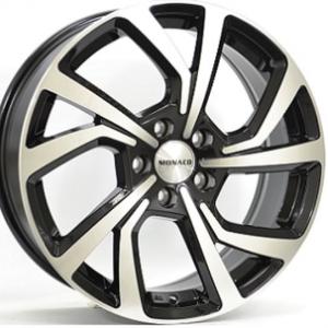 Monaco Pace Gloss Black Polished - 7.5/18 5/108 ET45 B63.4