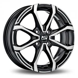 MSW MSWX4 Shiny Black Machined Face 5x15 4/100 ET32 B60