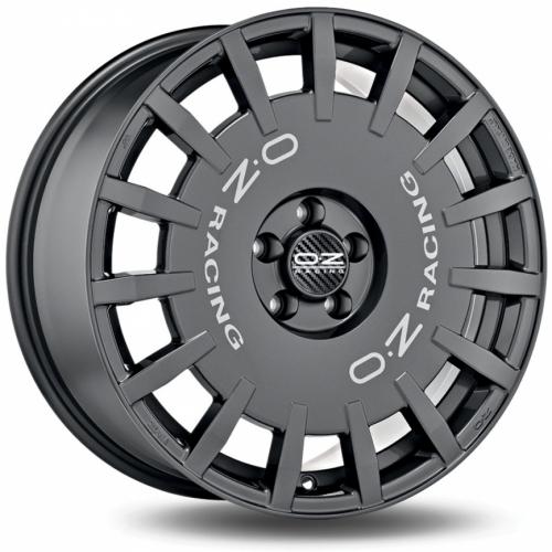 OZ Rally Racing Dark Graphite Silver Lettering