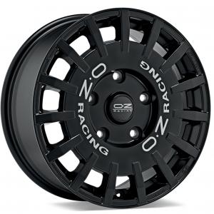 OZ Rally Racing Van Matt Black Silver Lettering 8x18 5/112 ET45 B66.5