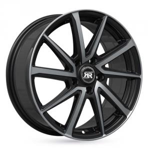 Racer Road Shiny Black Machined Face  - /R - Sommerdekk