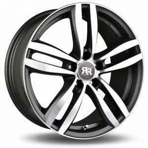 Racer Target Gun Metal Polished - 7.5/18 5/108 ET55 B63.4