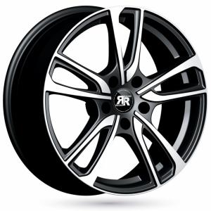 Racer Wave Light Black Machined Face 6.5x16 5/112 ET46 B57.1
