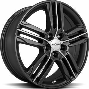 RONAL R57 Matt Black front cut 7.5x17 5/100 ET38 B68