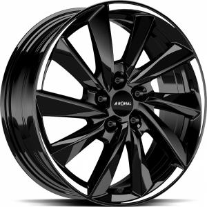 RONAL R70 Jet Black WHITE TAIL - 7.5/18 5/112.0 ET49 B66.6