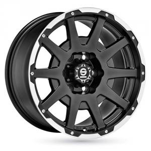 Sparco Dakar Matt Black Machined Lip - /R - Sommerdekk